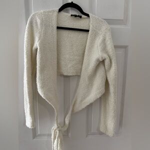 Cozy Cream Textured Lounge Cardigan Sweater - PART OF A SET